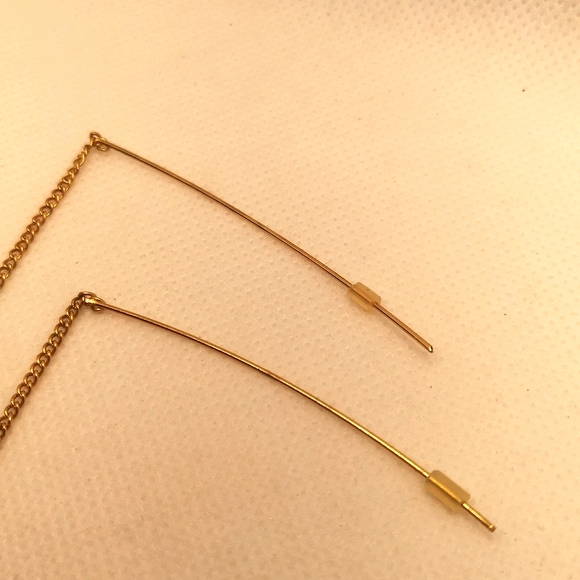 Vintage red Jasper threader earrings - Picture 3 of 6